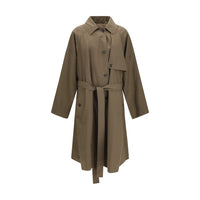 Calvin Klein Bicolor Cotton Trench Coat