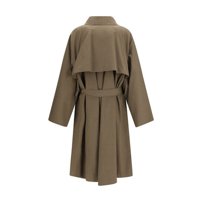 Calvin Klein Bicolor Cotton Trench Coat