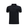 Aragona Cashmere schwarzes Baumwoll-Polohemd