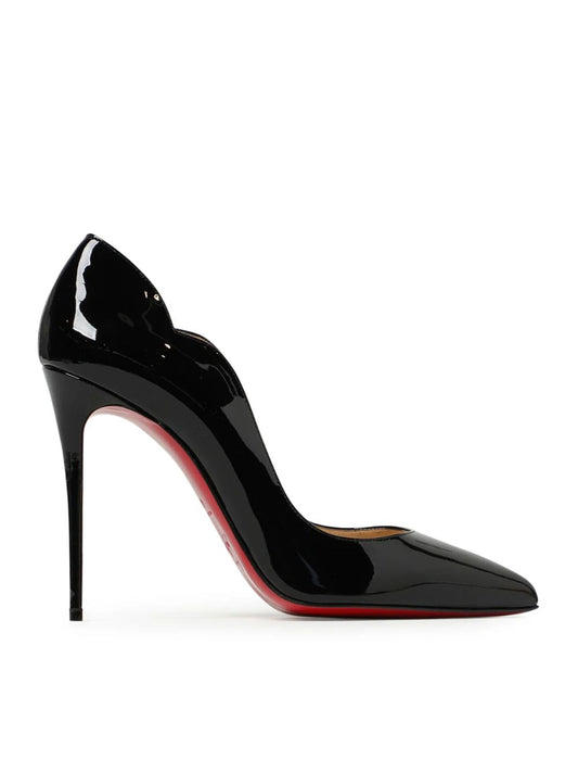 Christian Louboutin Décolleté Hot Chick in Vernice Nera 100