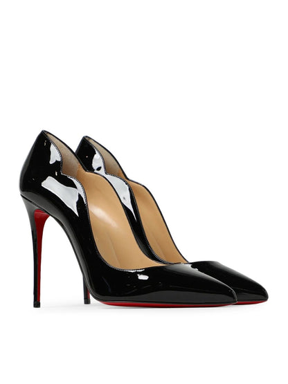 Christian Louboutin Décolleté Hot Chick in Vernice Nera 100