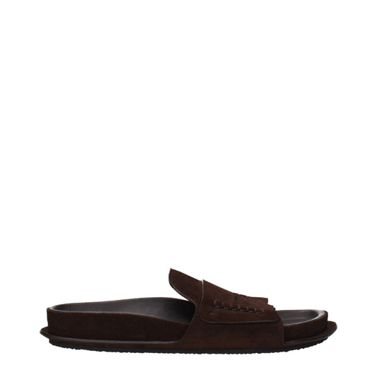 Jacquemus Ciabatte in pelle marrone
