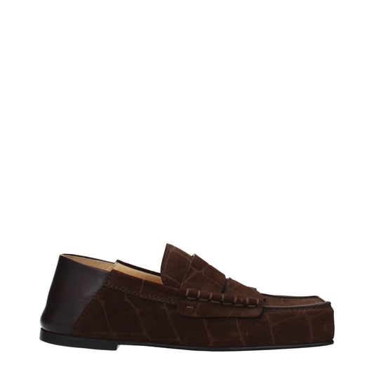 Jacquemus Mocassini marroni in pelle con chiusura slip-on