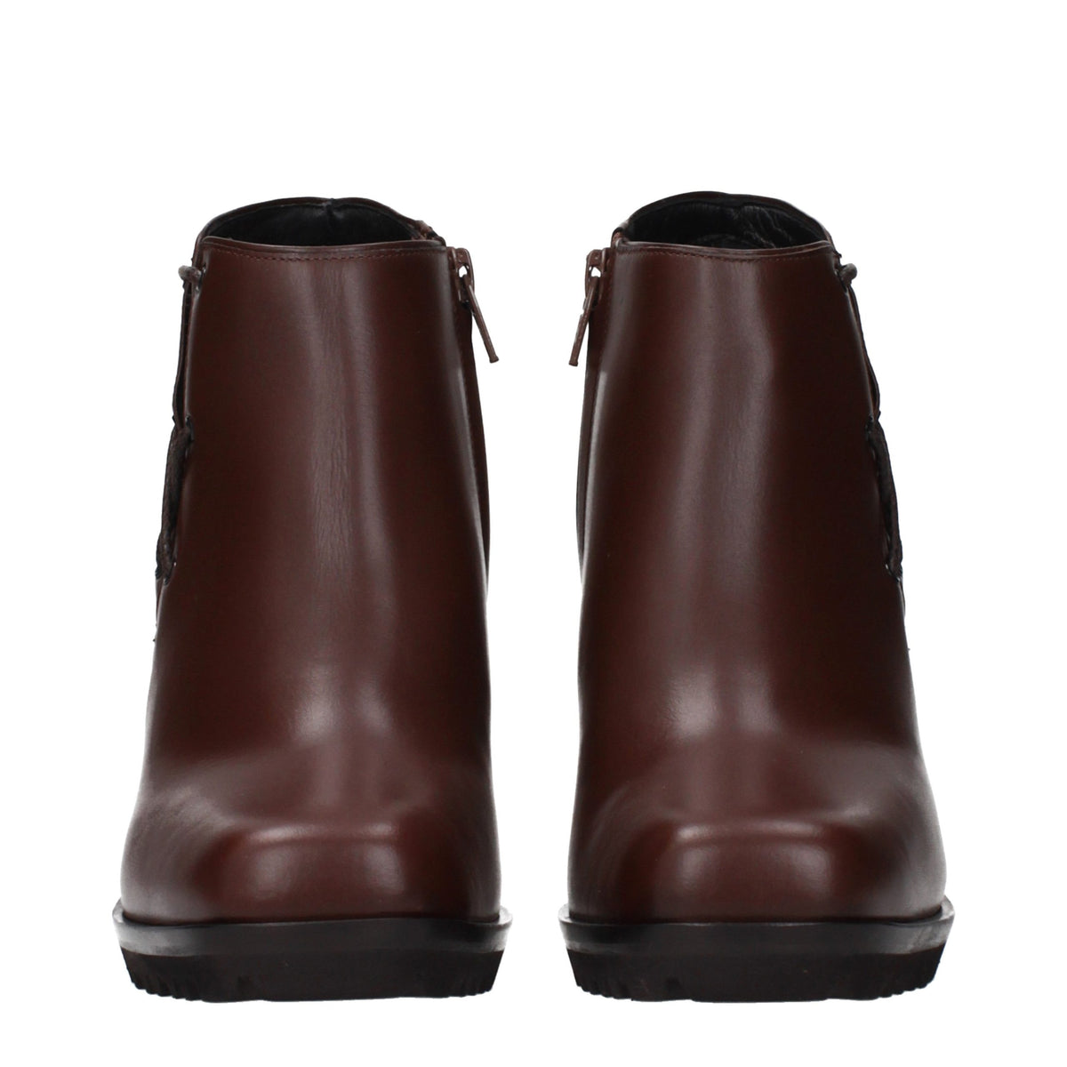 Botines de piel marrones Max Mara