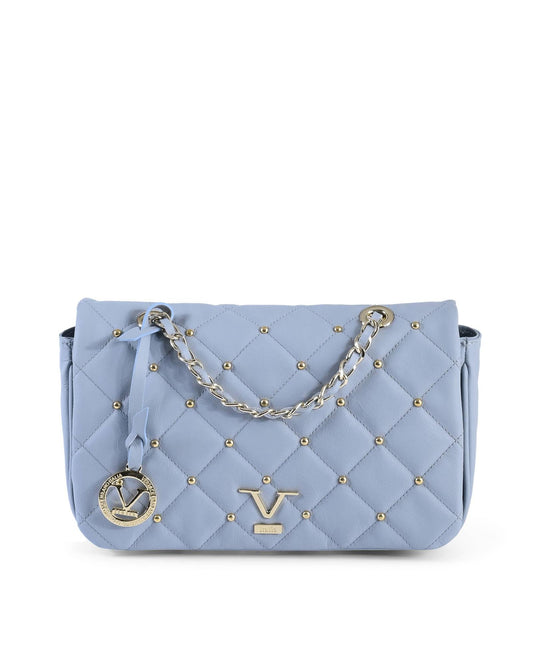 Borsa a tracolla 19V69 Italia in pelle blu
