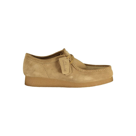 Sneaker da uomo Clarks in camoscio beige