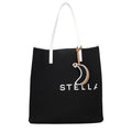 Stella McCartney Schultertasche aus schwarzem Stoff