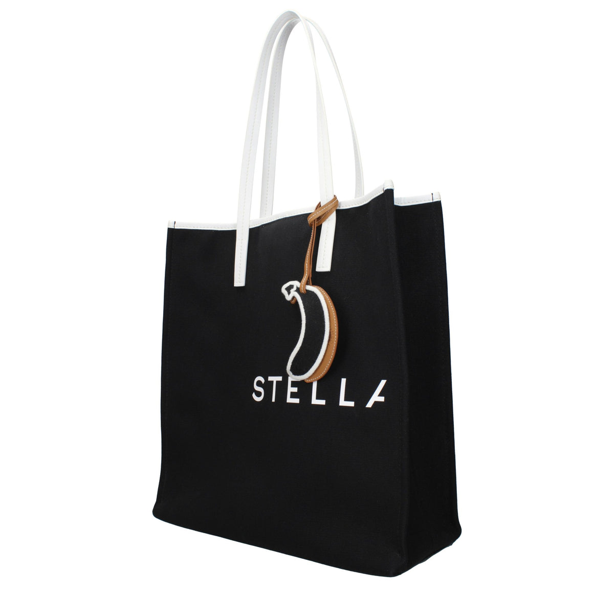 Stella McCartney Schultertasche aus schwarzem Stoff