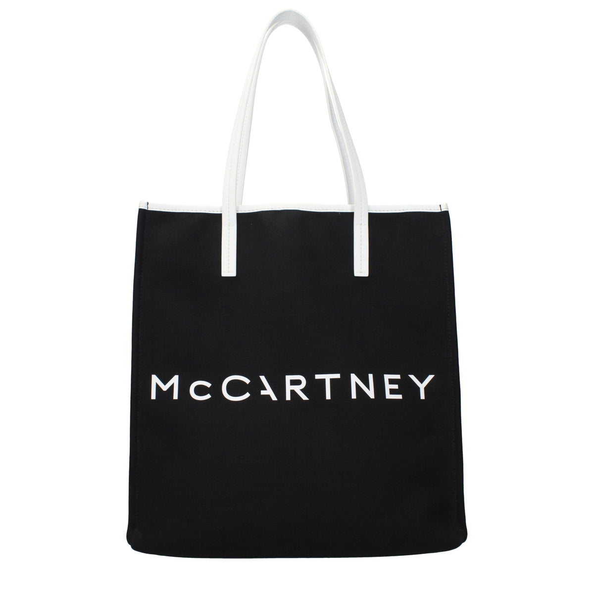 Stella McCartney Schultertasche aus schwarzem Stoff