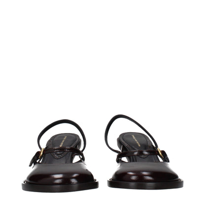 Dries Van Noten Brown Leather Platform Sandals