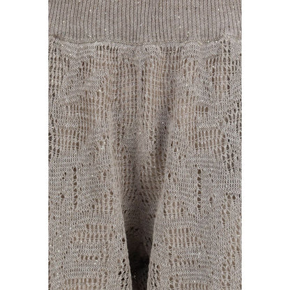 Brunello Cucinelli Beige Linen Casual Pants