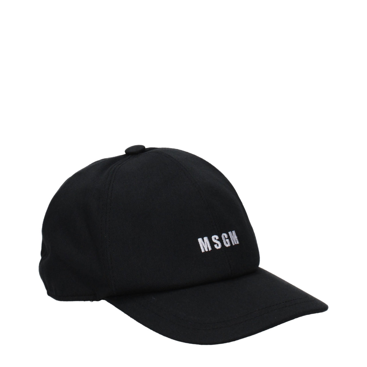Gorra de algodón negra MSGM (gorra de béisbol)