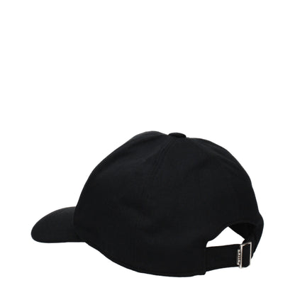MSGM Black Cotton Cap (Baseball Hat)