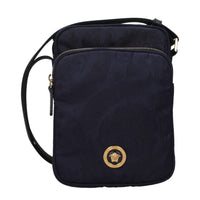 Versace Blue Fabric Crossbody Bag