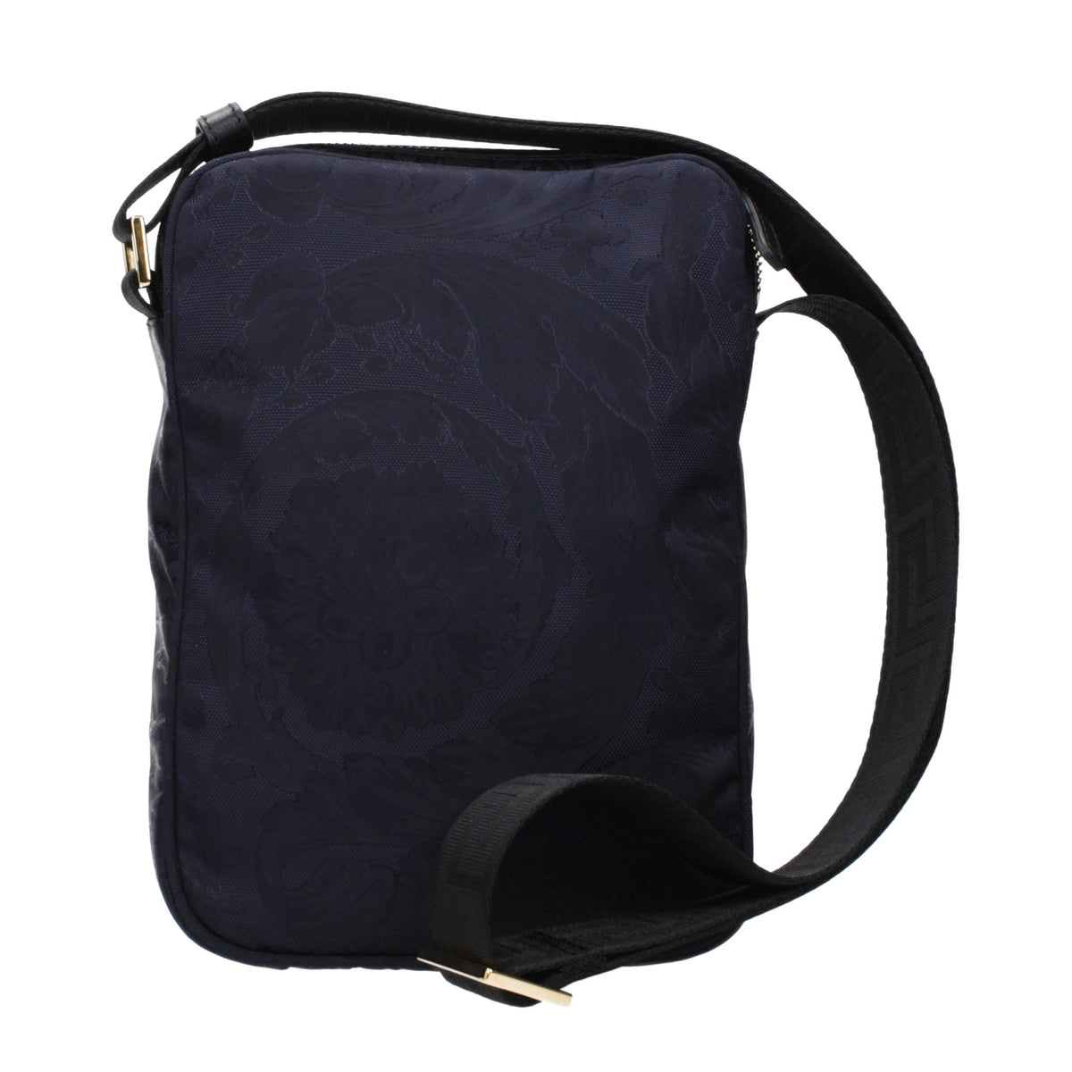 Borsa a tracolla Versace in tessuto blu