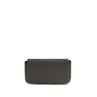 Sac bandoulière en cuir noir Brunello Cucinelli