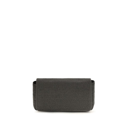 Sac bandoulière en cuir noir Brunello Cucinelli