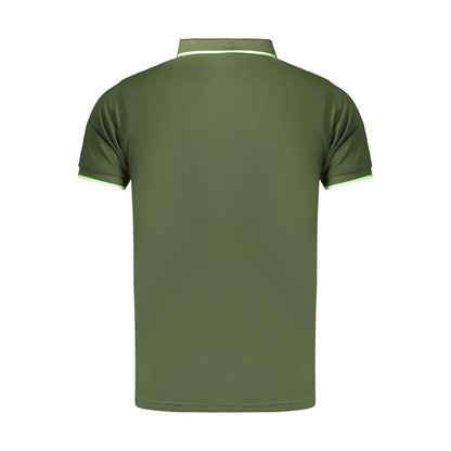 Lotto Green Polyester Men's Polo Shirt