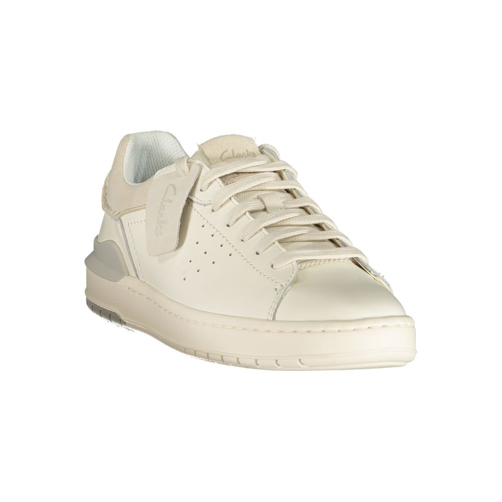 Clarks Sneaker für Herren aus weißem Leder