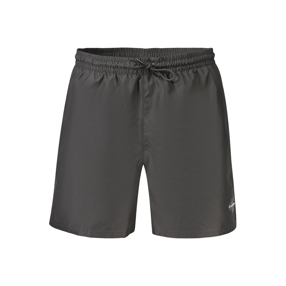 Traje de baño de hombre Calvin Klein de poliéster negro