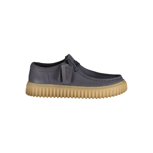 Scarpa classica da uomo in pelle blu Clarks