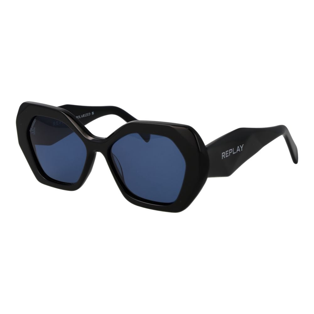 Occhiali da sole Replay in acetato nero