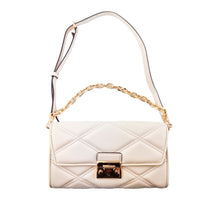 Borsa a tracolla in pelle beige Michael Kors