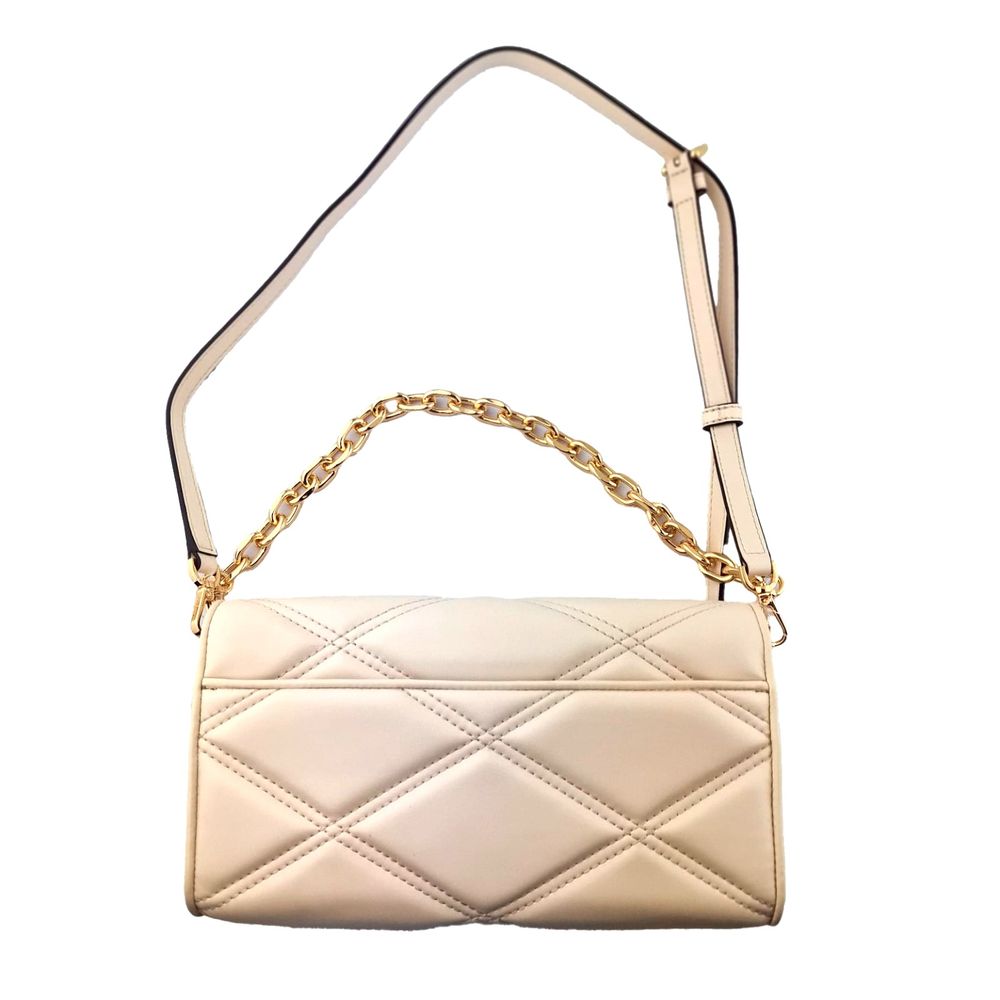 Borsa a tracolla in pelle beige Michael Kors