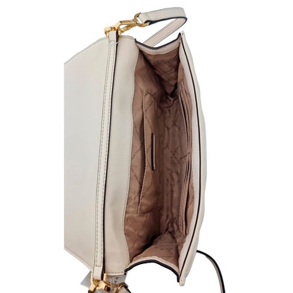 Borsa a tracolla in pelle beige Michael Kors