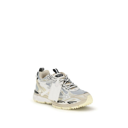 Off-White Polyethylene Athletic Sneakers