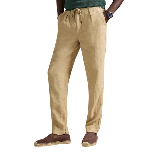 Pantaloni Casual Lyle & Scott in Lino Beige