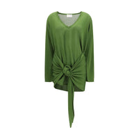 The Attico Bicolor Viscose Casual Dress