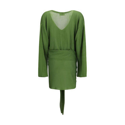 The Attico Bicolor Viscose Casual Dress