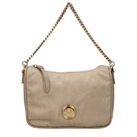 Versace Beige Fabric Handbag