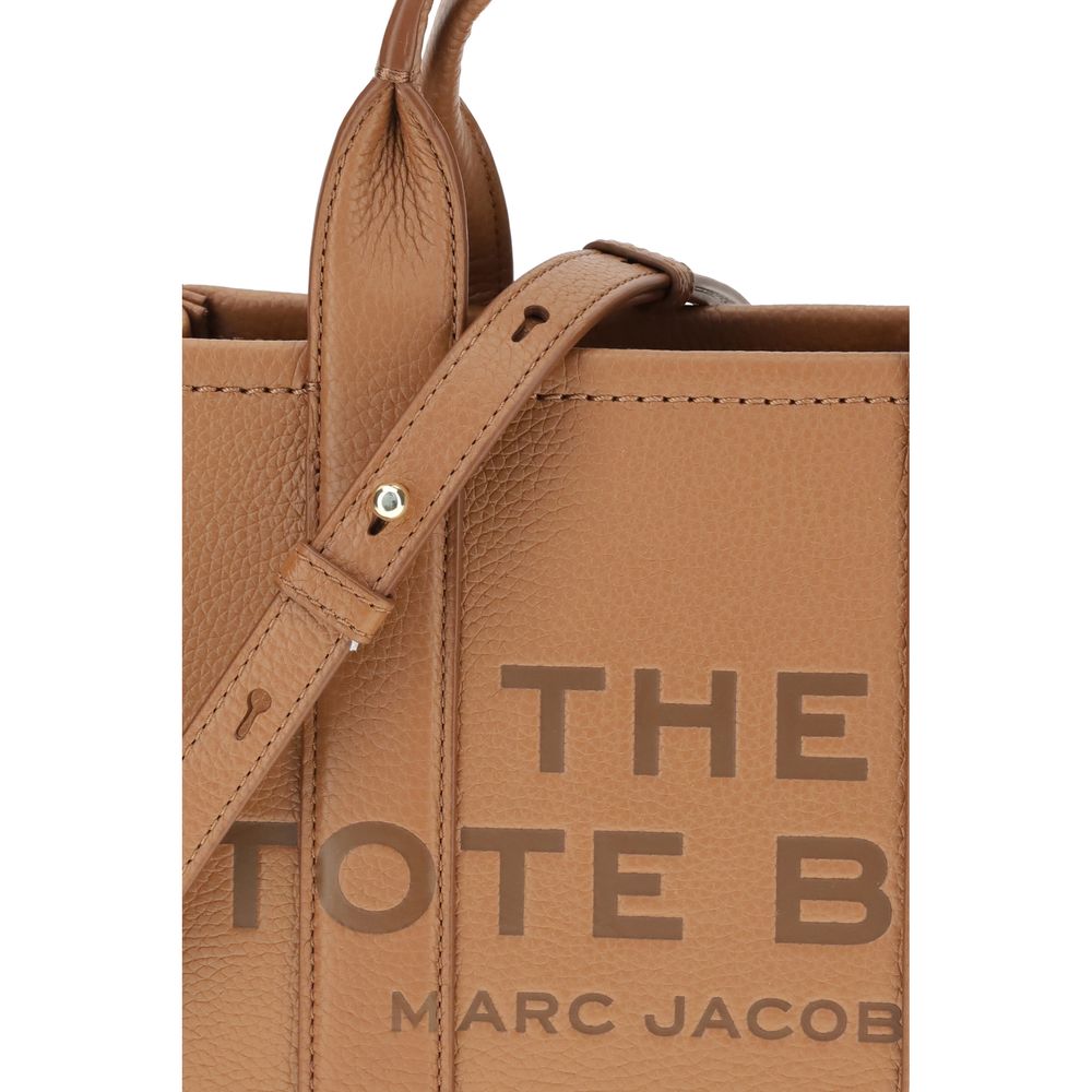 Borsa a mano Marc Jacobs in pelle di vitello marrone Bos Taurus
