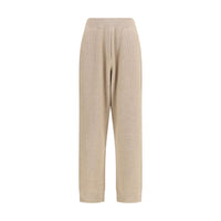 Brunello Cucinelli Pantaloni casual in cashmere beige