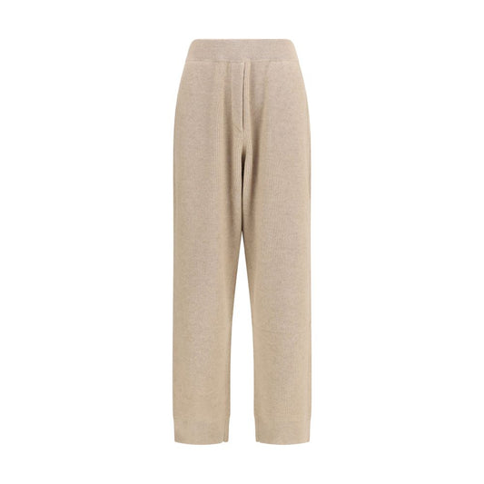 Brunello Cucinelli Pantaloni casual in cashmere beige