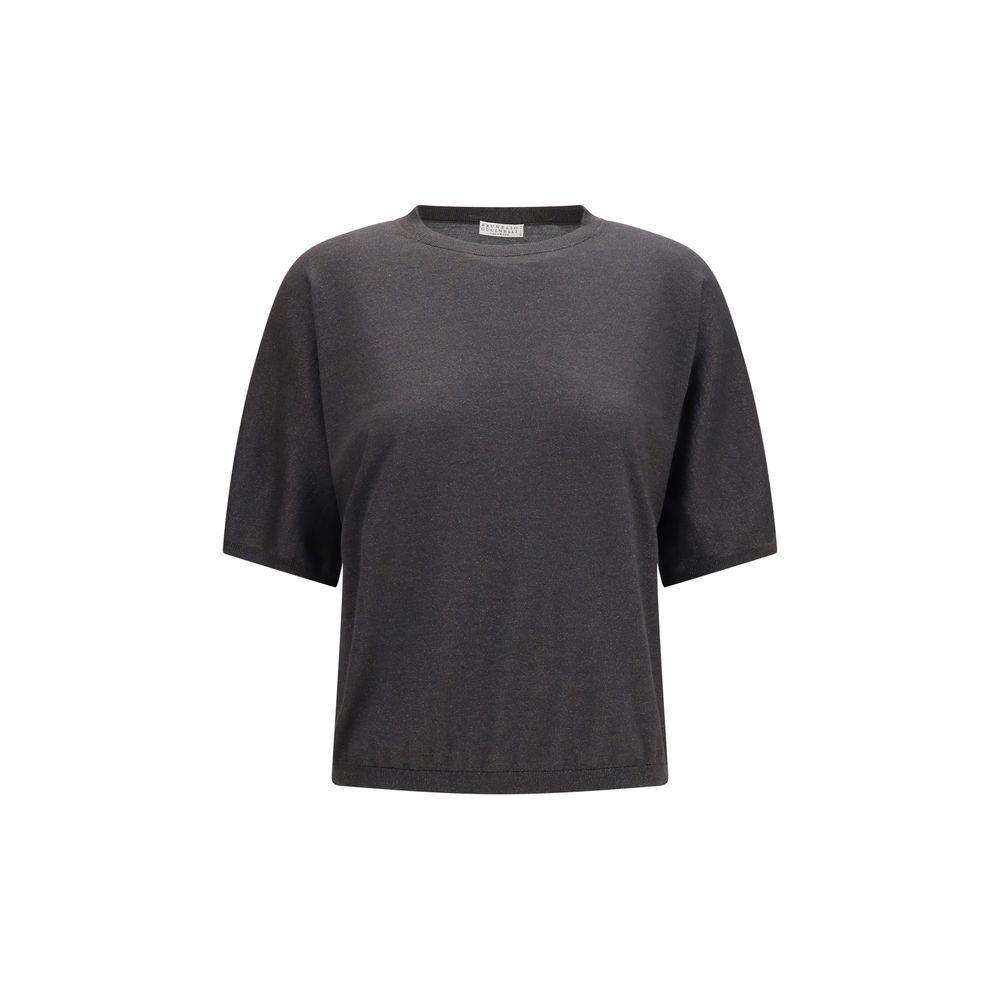 Maglione in cashmere grigio Brunello Cucinelli