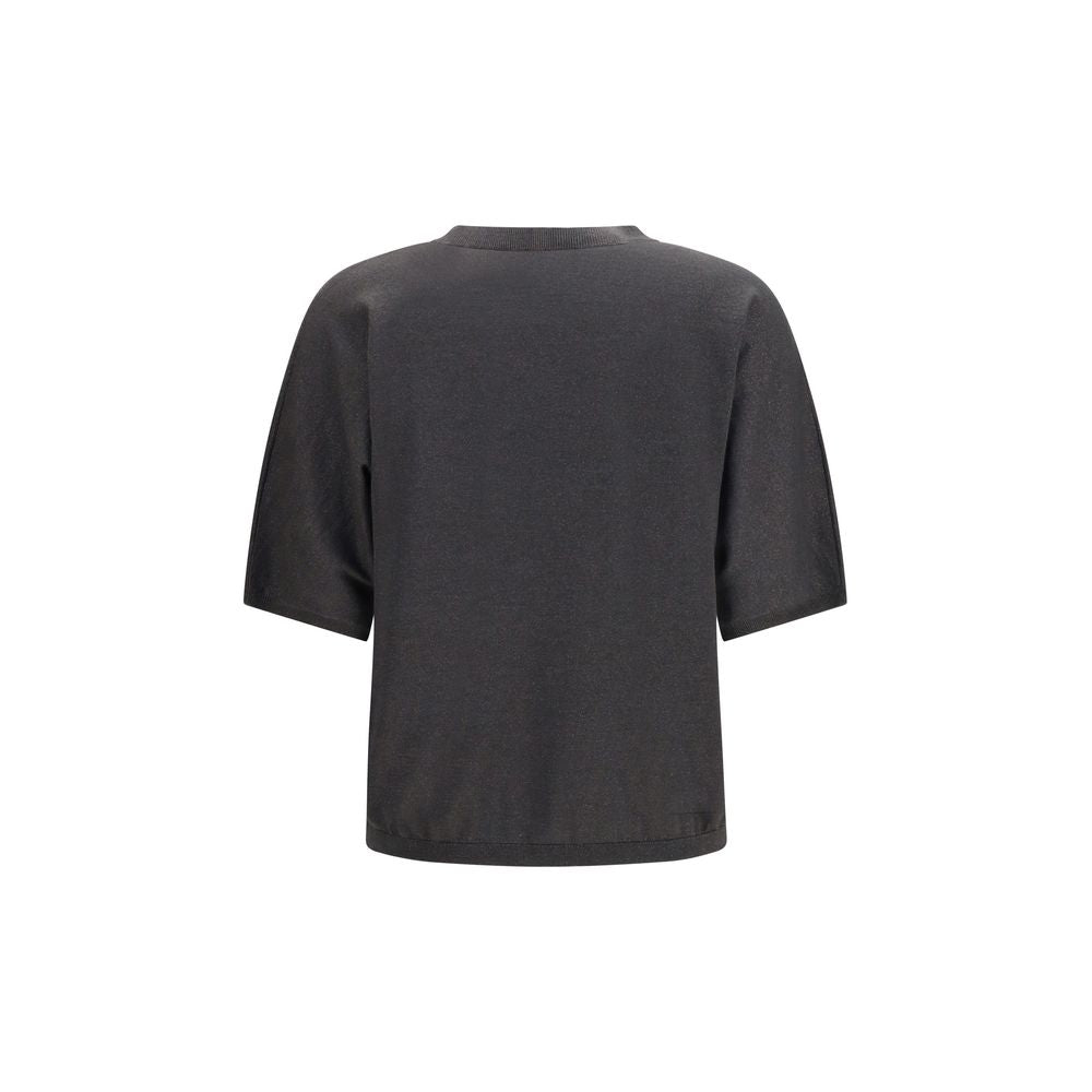 Maglione in cashmere grigio Brunello Cucinelli