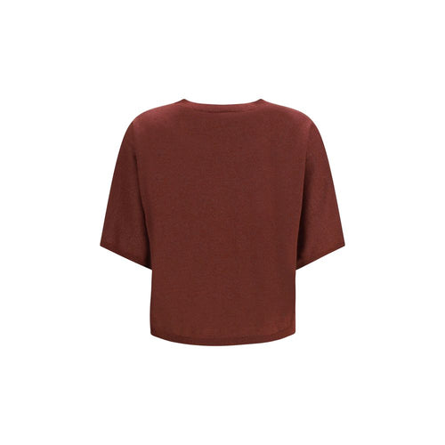 Brunello Cucinelli Bordeaux-färgad sweatshirt i kashmir