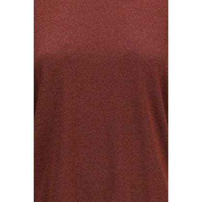 Sweat-shirt en cachemire bordeaux Brunello Cucinelli