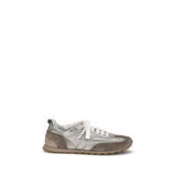 Sneakers Atletiche Brunello Cucinelli in Pelle di Vitello Multicolor Bos Taurus