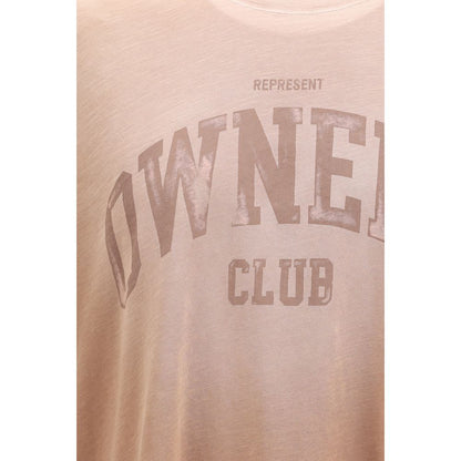 Représenter le T-shirt en coton marron