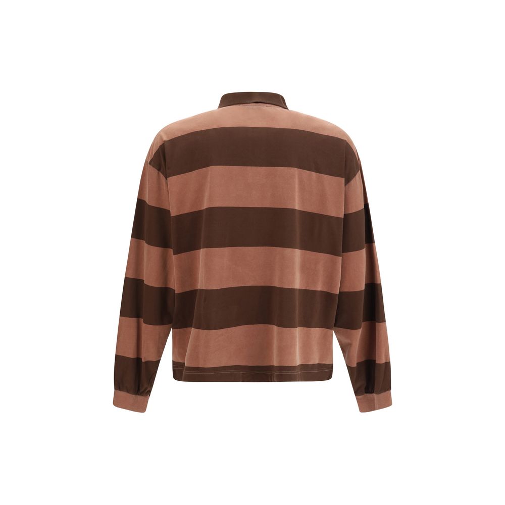 Maglietta polo di cotone marrone