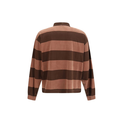 Maglietta polo di cotone marrone