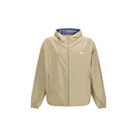 Prada Beige Recycled Polyamide Shell Jacket