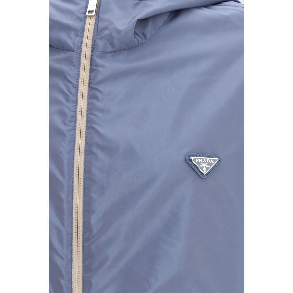Giacca Prada beige in nylon riciclato