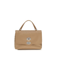 Borsa Zanellato in pelle di vitello beige Bos Taurus