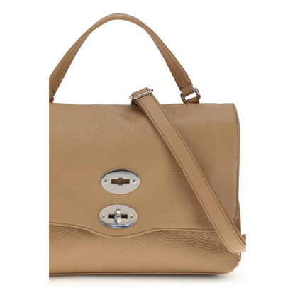 Borsa Zanellato in pelle di vitello beige Bos Taurus