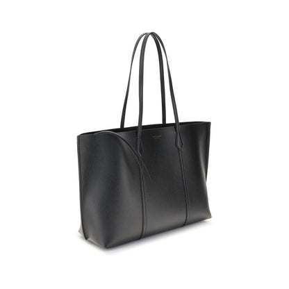 Tory Burch Borsa in pelle di vitello nera Bos Taurus
